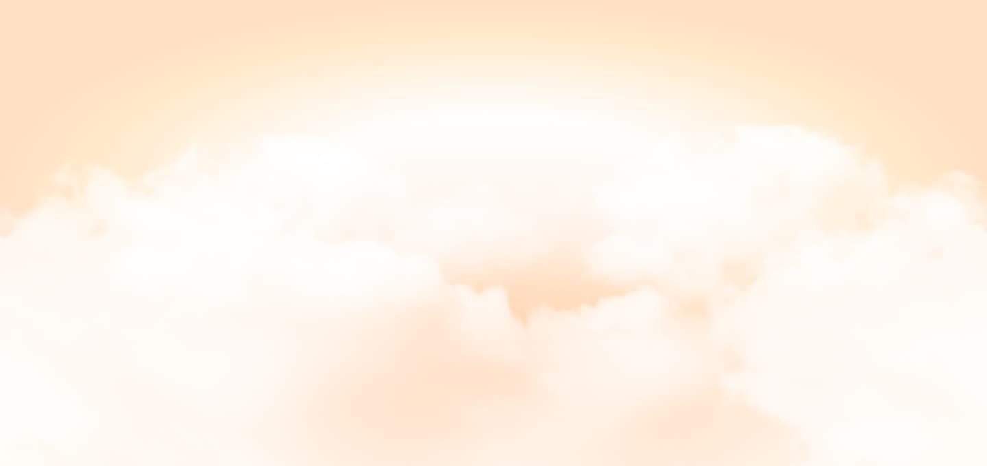 Soft orange cloud background